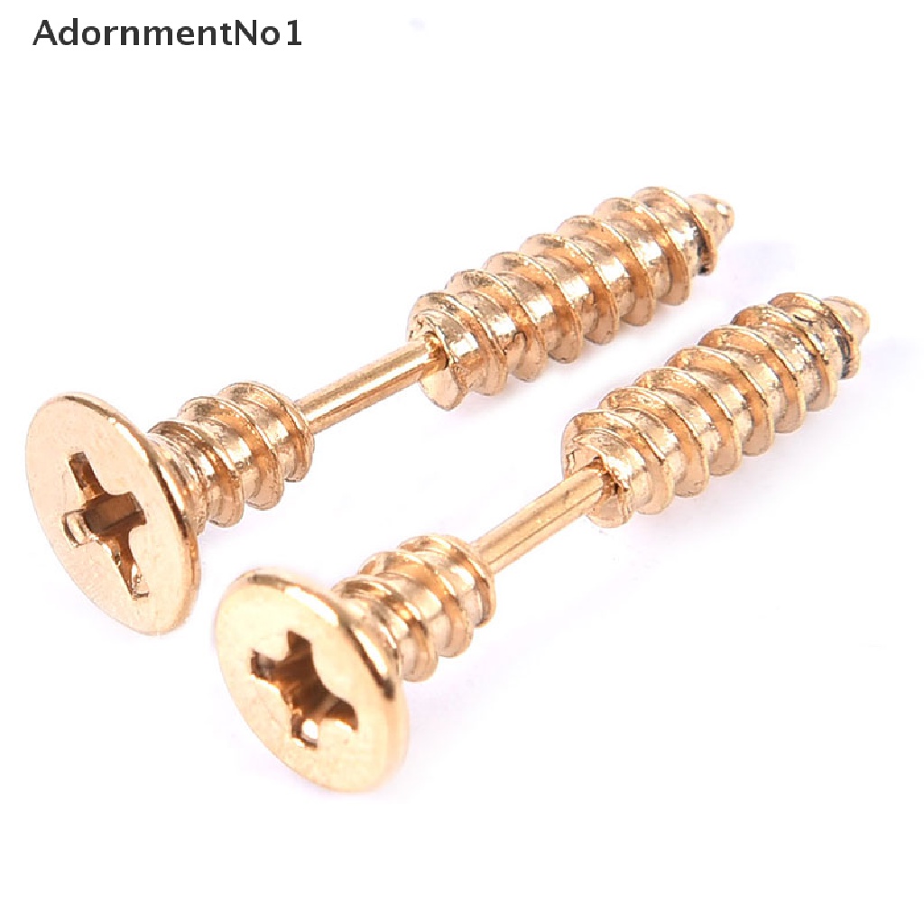 (AdornmentNo1) Anting Tusuktindik Bahan titanium Steel Desain Sekrup Hypoallergenic Untuk Pria / Wanita