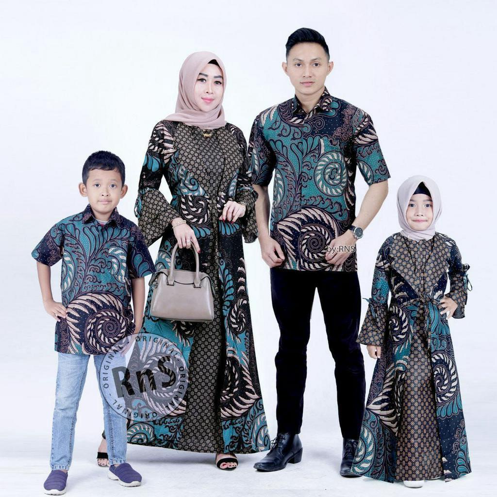 Saroja | Couple Batik Gamiss Jessy kerah Jas Motif Puser (3 Warna)