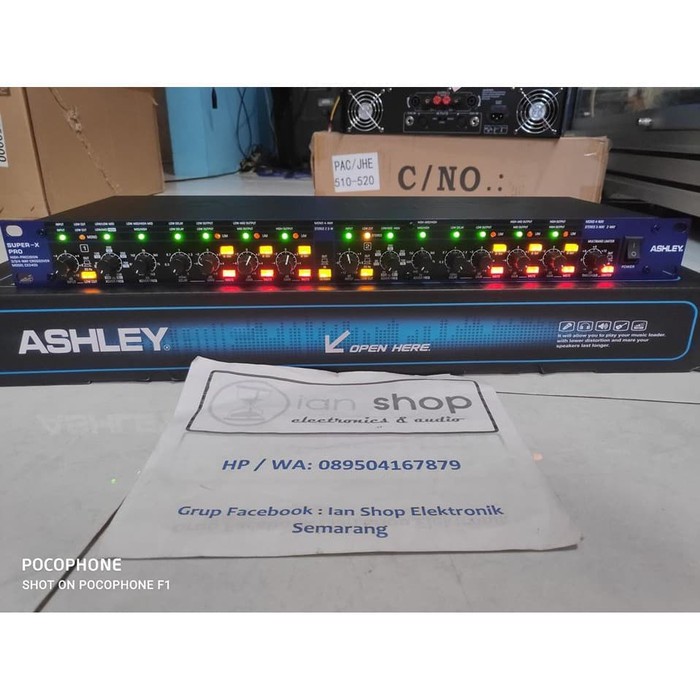 Crossover Aktif Ashley CX3400 CX 3400 Super X-PRO 3 Way plus Delay dan Limiter Original Cross Aktif