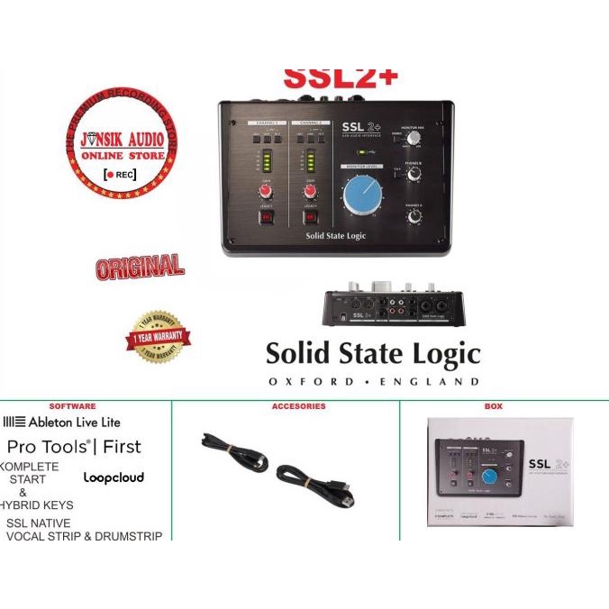 solid state logic ssl2+ ssl-2+ ssl 2 plus soundcard usb