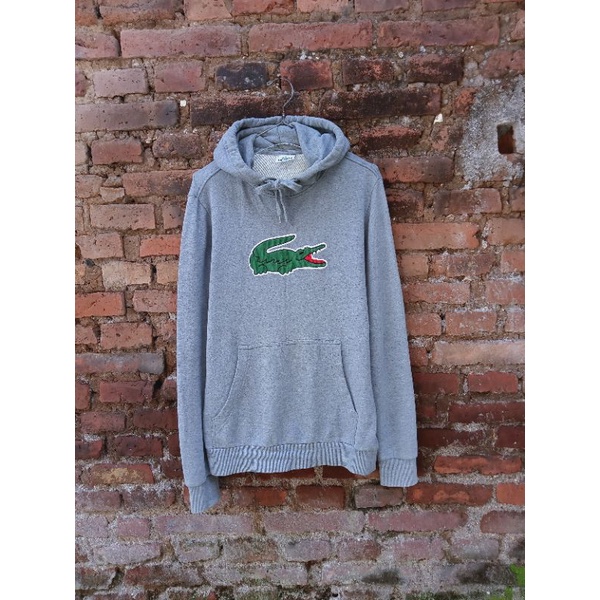 HOODIE LACOSTE GREY/ABU