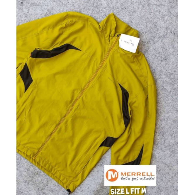 Jaket Outdoor Merrel Original Waterproof Kuning