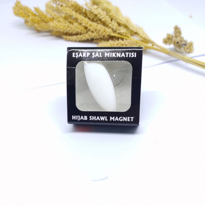 Bros pin kapsul BROS JILBAB Oval / BROS DAGU  Oren Turkey-Putih