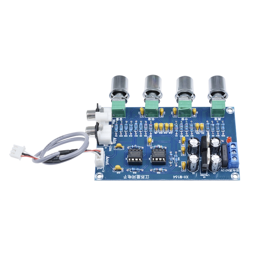 ✫〖ready to ship/COD〗✫ Papan Amplifier Audio Stereo 12-24V NE5532 4CH untuk Elektronik