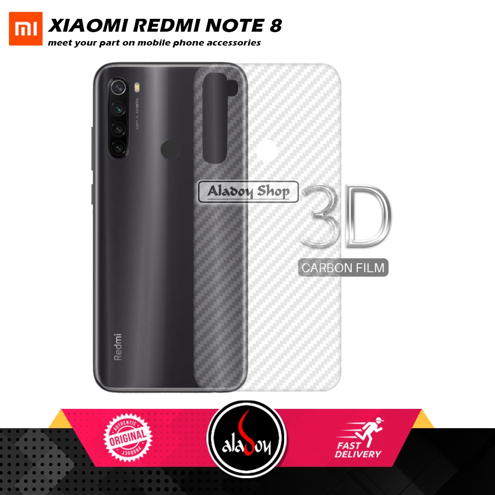 Case XIAOMI REDMI NOTE 8 Armor Fusion Transparent Casing Free Skin Carbon 3D