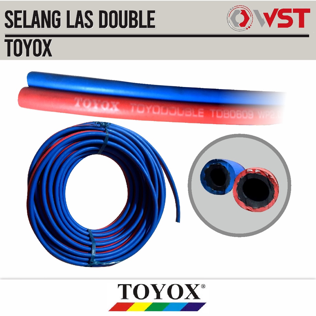 Jual Toyox Selang Las Double Oxygen Lpg Selang Blander Selang Double Shopee Indonesia