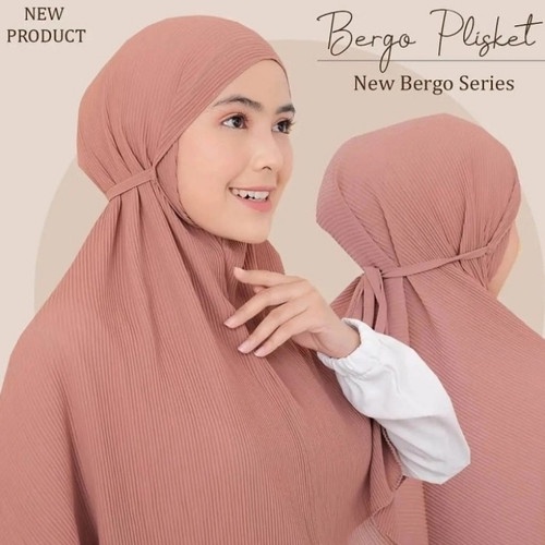 Kerudung Instan Tali Maryam Plisket Ceruty BabyDoll Hijab Plisket Jilbab Bergo Plisket Terbaru Pasar Hija'b