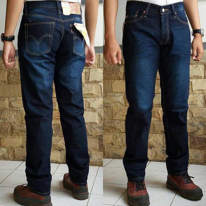 Barang Berkualitas Celana Jeans Merk Levis 501 Blue Wash Salur Grade Original Murah - Biru, 32 CUCI