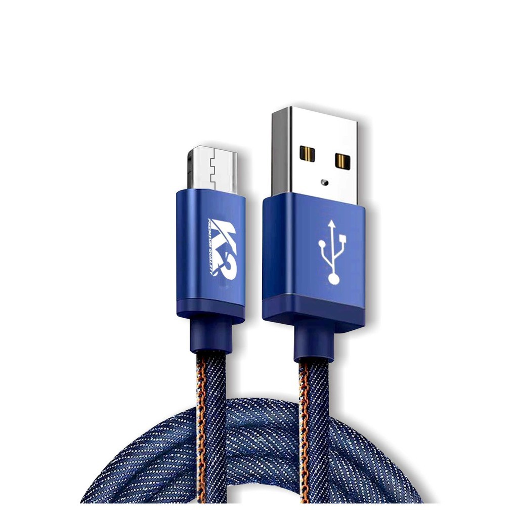 Kabel Data DENIM K2 PREMIUM QUALITY K2-C04 Fast Charging MICRO USB