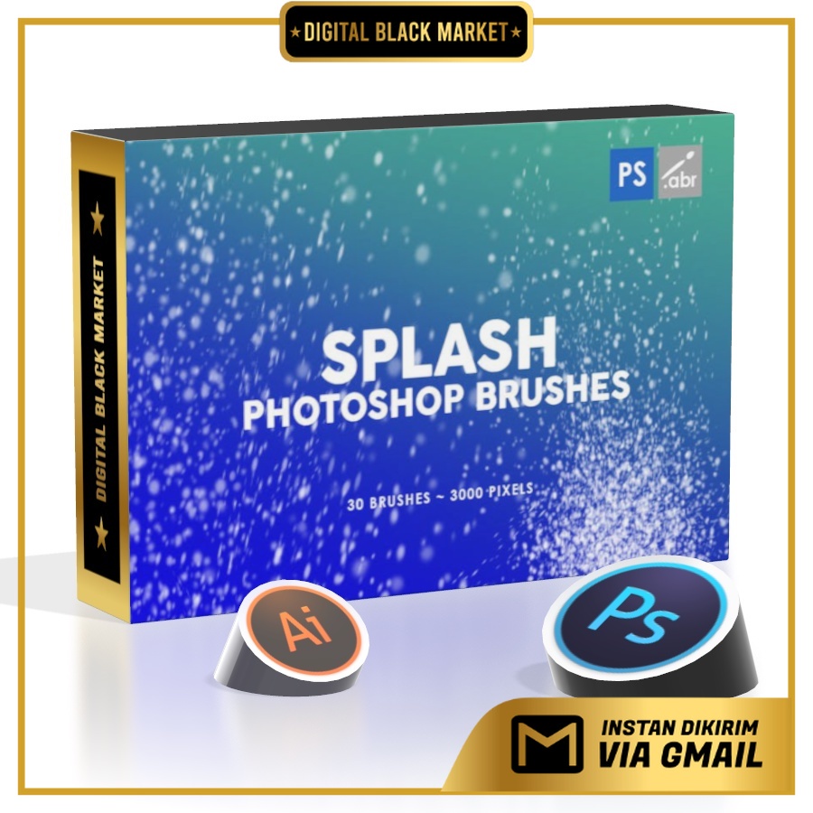 30 Splash - Photoshop Stamp Brushes