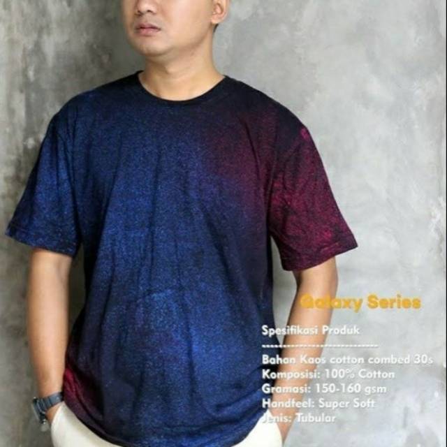 Kaos polos washing unisex