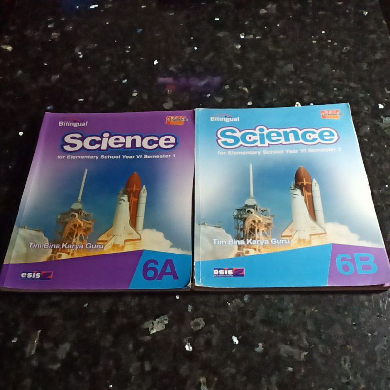 Buku Bilingual Science kelas 6A, 6B, Esis, Tim Bina Karya Guru, KTSP 2006.