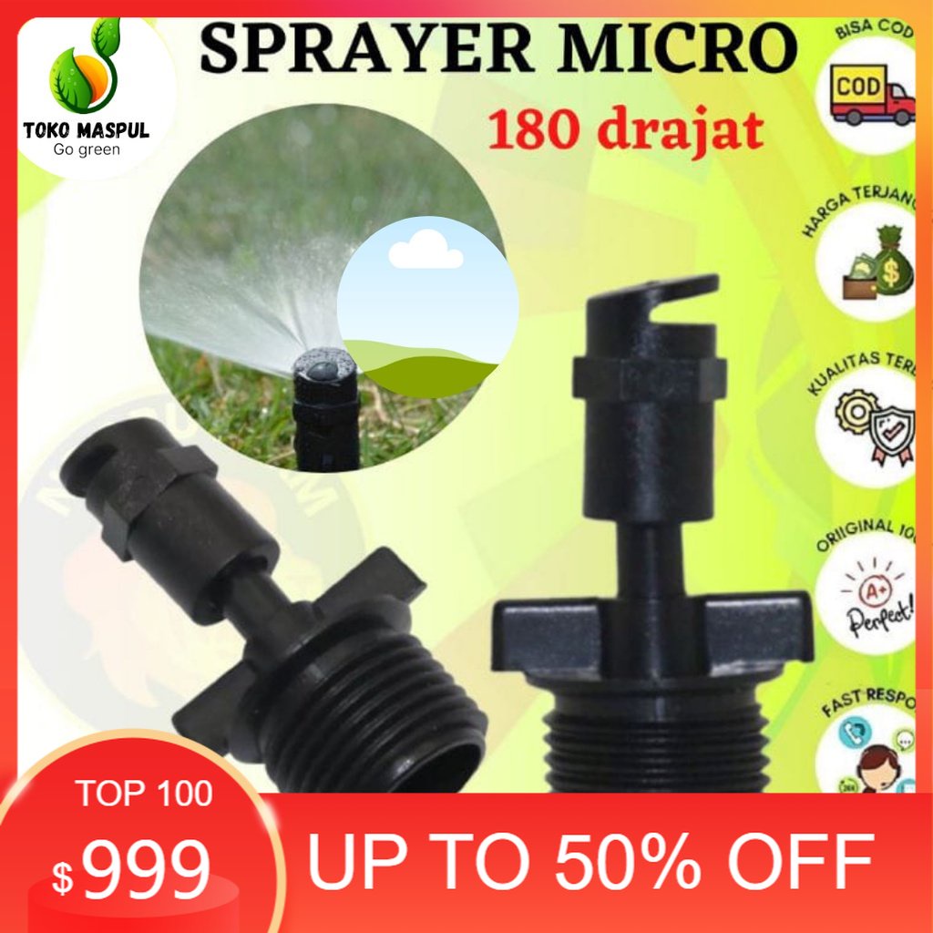 SPRINKLER SPRAYER MIKRO 180 DERAJAT KINCIR AIR TAMAN PERTANIAN BERKEBUN