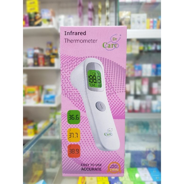 Termometer Infrared dr Care / Termometer Infra Merah / Pengukur Suhu Badan