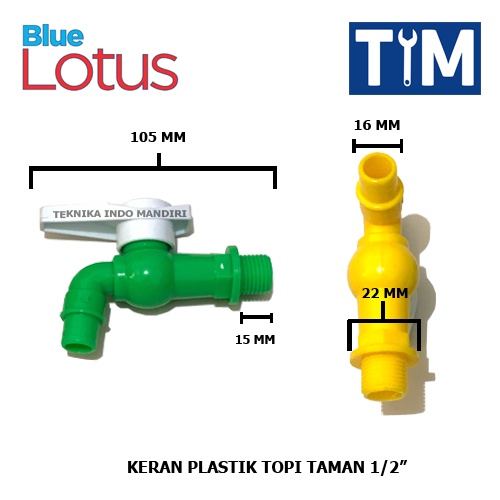 Keran Taman / Keran Plastik Model Topi 1/2&quot; / Keran Air LOTUS 1/2&quot;