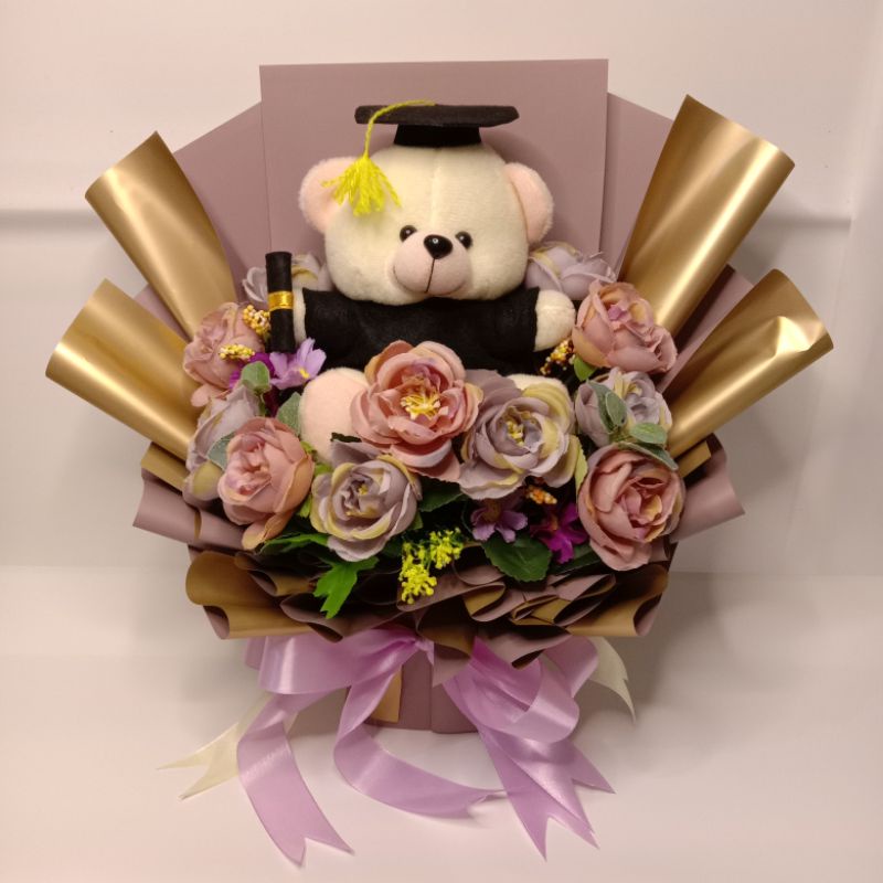 Buket Snack Wisuda/Buket Wisuda Coklat/Handbuket/Buket bunga kering/Rumput Kering/Dekorasi Rustic/Ha