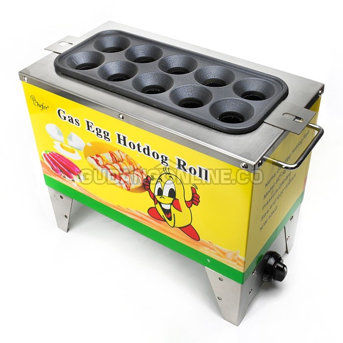 CHEFER Gas Egg Hotdog Roll Panggangan Sosis Telur SOSTEL 10 Lubang