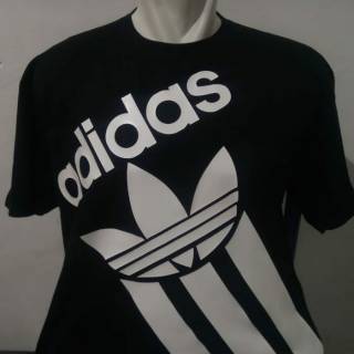 Tshirt baju kaos  ADIDAS  STRIPED HORIZONTAL Shopee Indonesia 