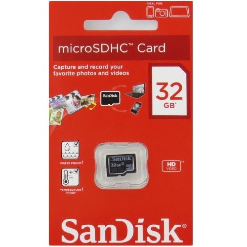 SanDisk microSDHC Memory Cards Class 4 32GB