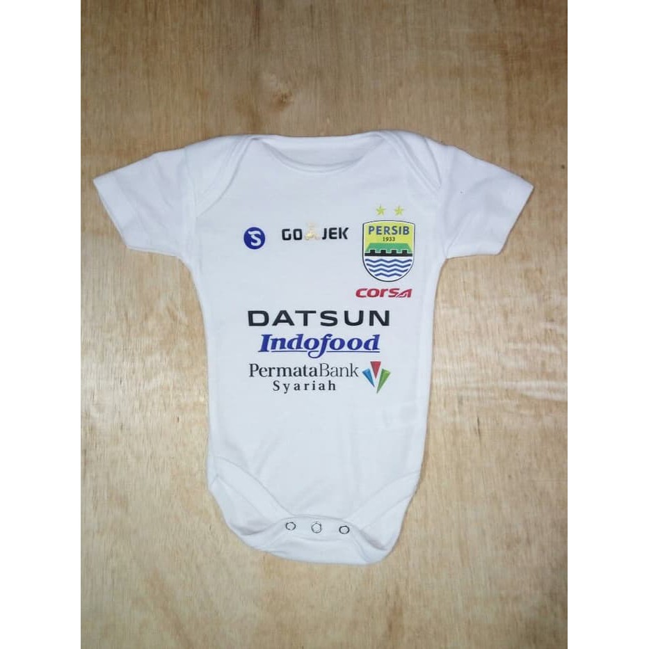 Baju Bola Bayi Persib Away LIGA1 2017 Romper Bayi Jumper Bayi Jersey Bayi Kaos Bayi Kado Bayi SML