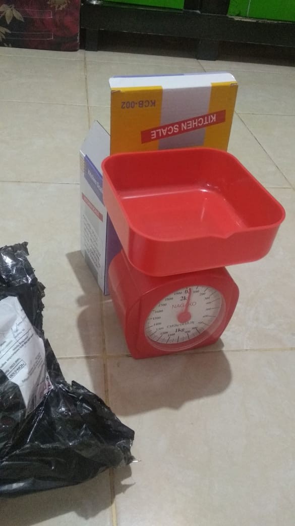 Timbangan Plastik Tepung Kue Dapur Masak Max 2kg Nagako