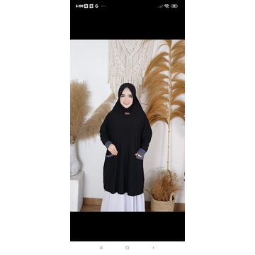 hijab tangan jempol jumbo wafda
