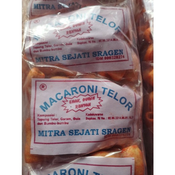 

Macaroni Telor Mitra Sejati Sragen Isi 10 pcs