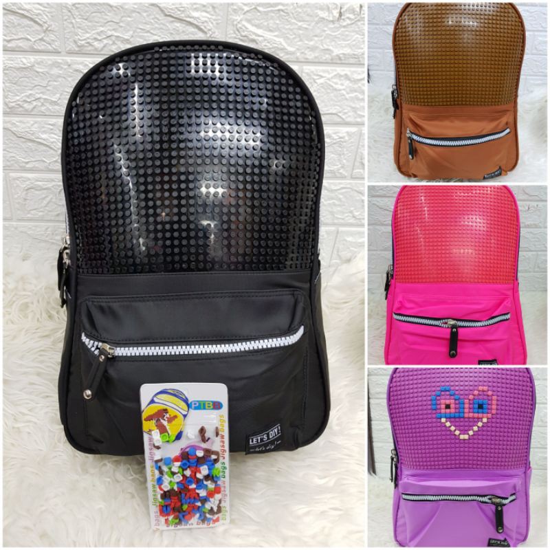 Tas Ransel Lego Fashion SD SMP / Tas Anak Sekolah SD SMP / Ransel Lego Fashion Cewe Cowo