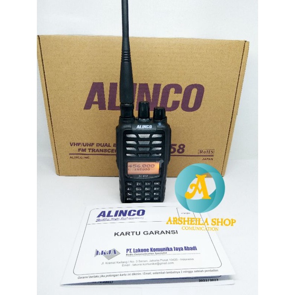 HT alinco dj w58 dual band waterprof original