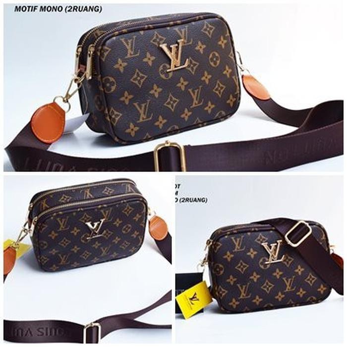 Jual TAS WANITA LV LOUIS VUITTON ORIGINAL BRANDED IMPORT SELEMPANG SLEMPANG  SLING BAG CEWEK BATAM MURAH