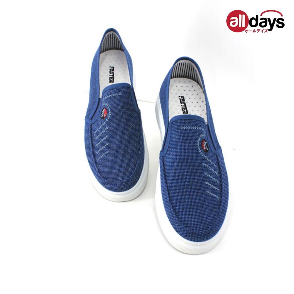 Faster Sepatu Sneakers Slip On Pria / Sepatu Kanvas Import Pria 1071 Size 39-43