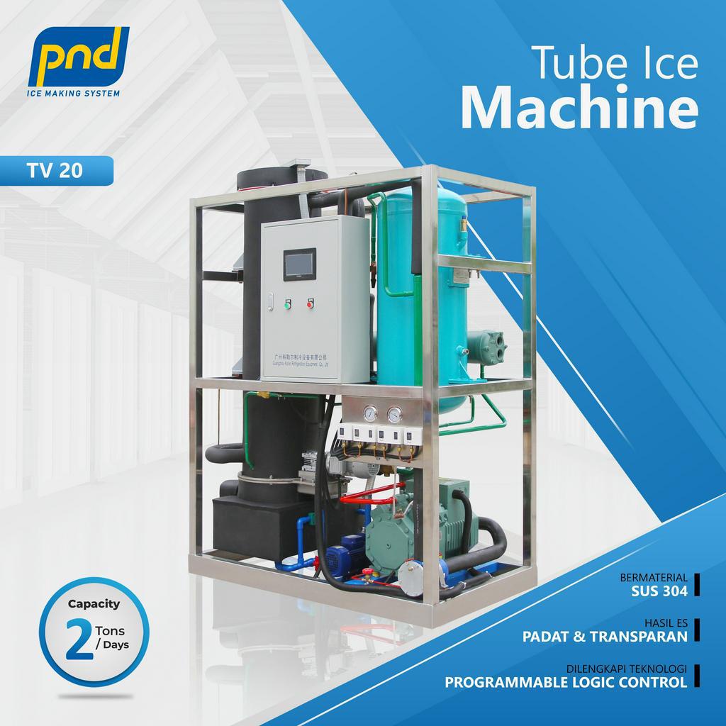 Mesin Pembuat Es Kristal | Tube Ice Machine | Kapasitas 3 Ton
