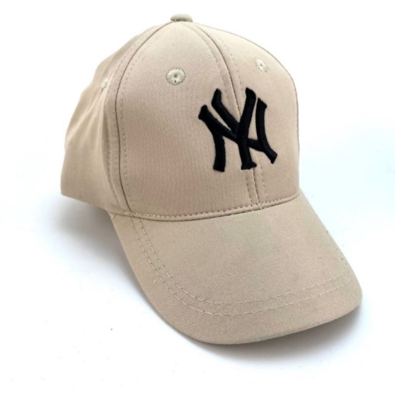 [PART 1] COD Topi Baseball Sport  Bordir / Topi Bucket Polos Pria / Wanita Distro Korea-N.Y Cream