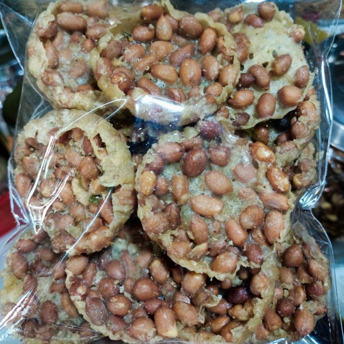 

10cscss Peyek Kacang Tanah/Peyek Kacang Khas Jawa/Snack Jadul - 1/4 Kg Dscscv