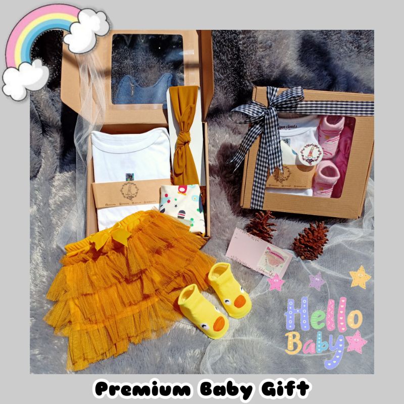 Hampers Bayi / Hampers Baby / Hampers Baby New Born  / Hampers Baby Premium / Kado Bayi New Born / Baby Gift / Hampers Bayi Murah-B12 (Putih-Kuning)