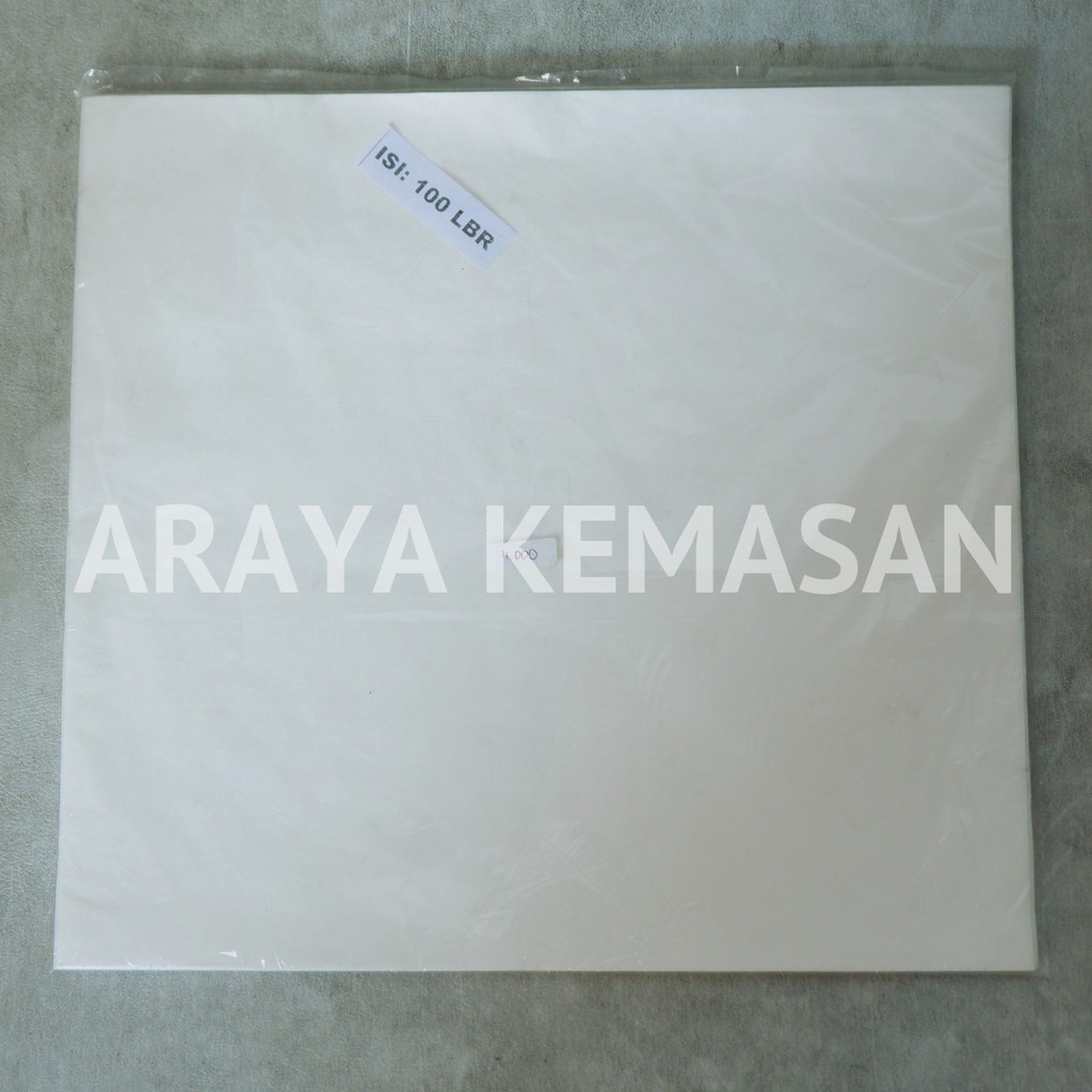 

Kertas Bungkus Nasi Putih KFC isi 100 lembar