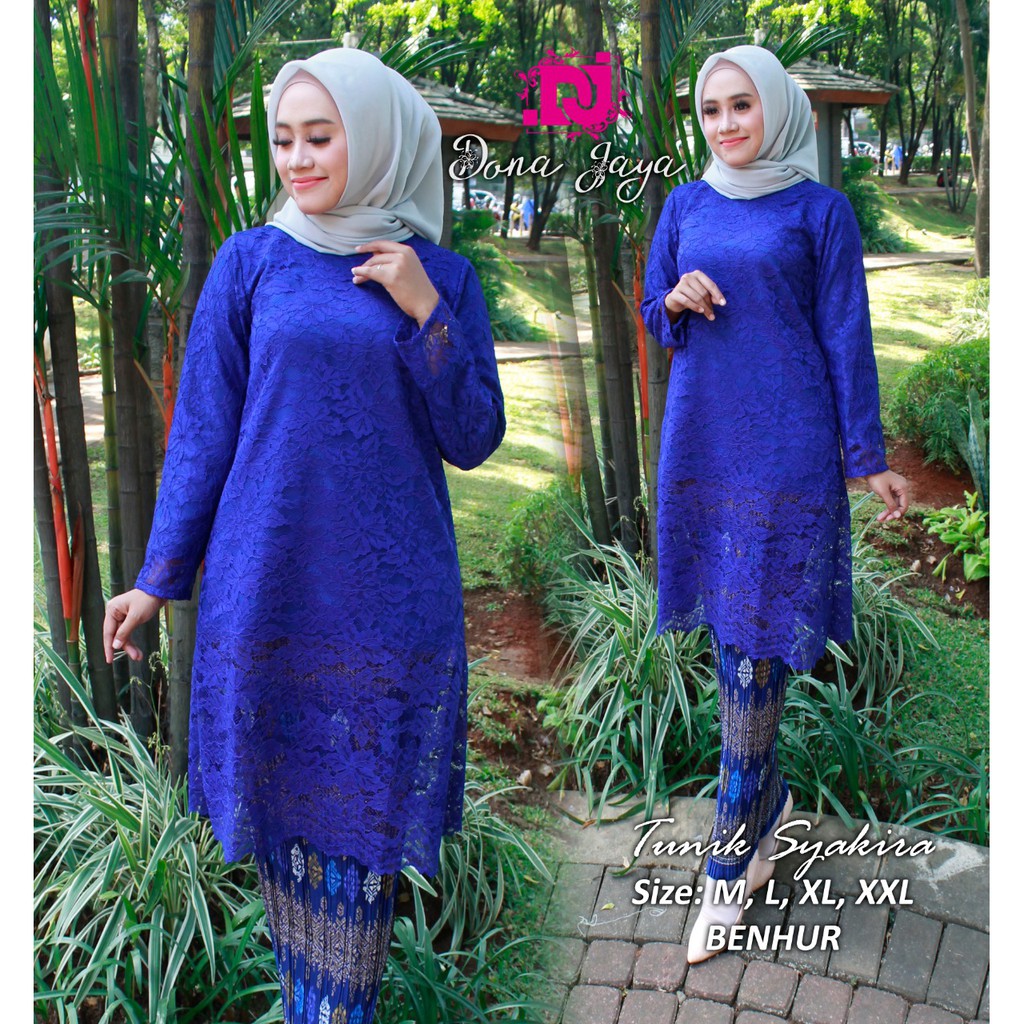 DON&gt; SET SYAKIRA KEBAYA TUNIK BRUKAT - KEBAYA MODERN - BAJU KEBAYA BRUKAT - BAJU PESTA DAN KONDANGAN