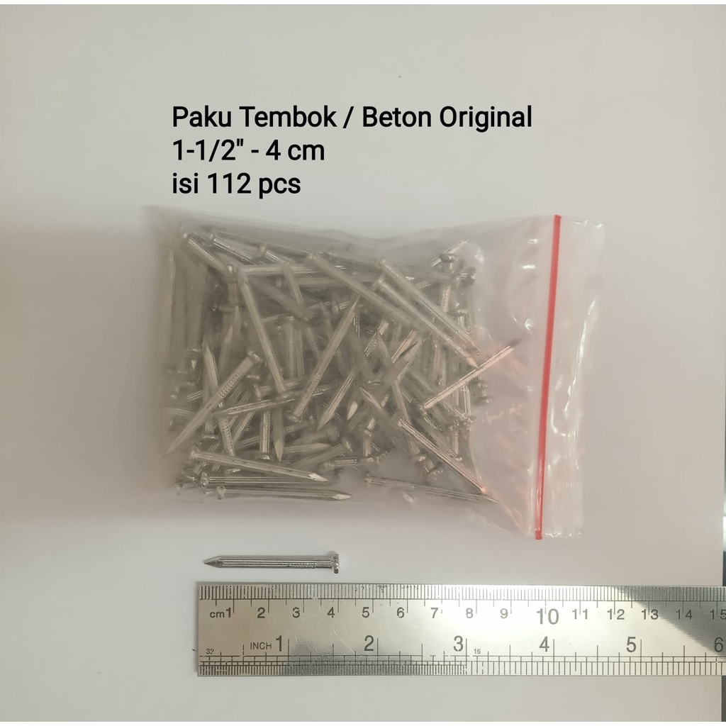 Paku Tembok / Paku Beton Original 1-1/2” - 4 cm
