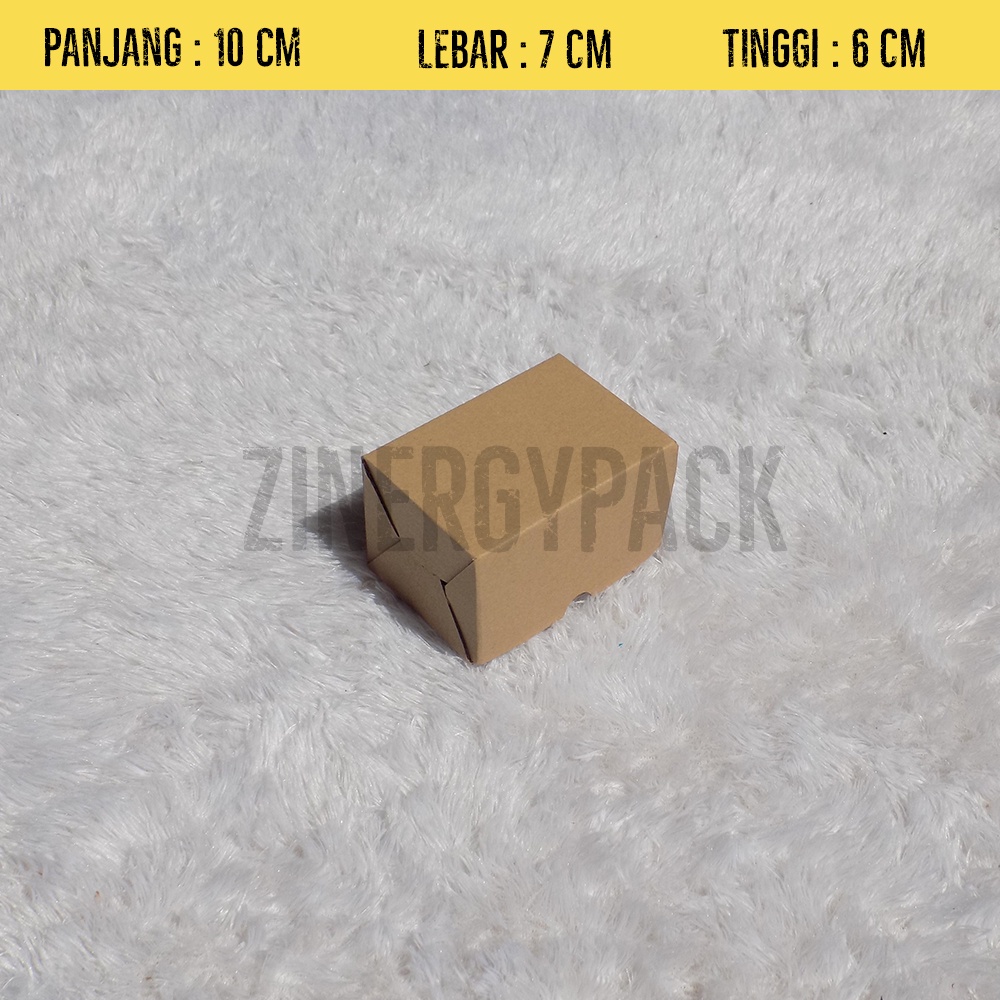 

Box Kardus E-Flute Coklat Untuk Packaging Olshop Sovenir Baju Kotak Kado Hampers Snack 10x7x6 CM