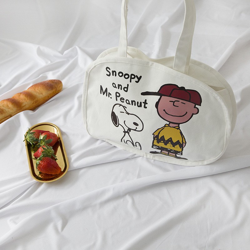 Tas Slempang Kanvas Snoopy