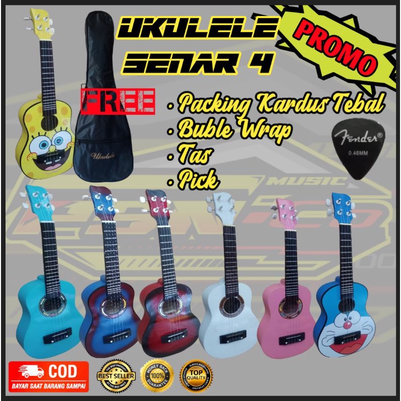 Ukulele MURAH Senar 4 PACKING AMAN