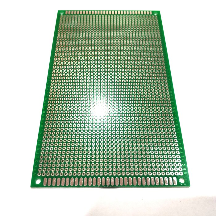 PCB Dot Matrix lubang single Layer Through Hole 9x15 cm FR4 protoboard