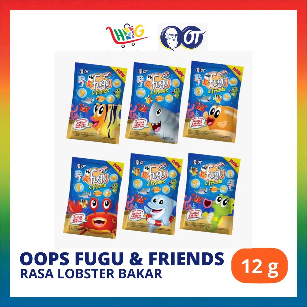 Oops Fugu And Friends Seawed Rasa Rumput Laut / Grilled Lobster - 14gr