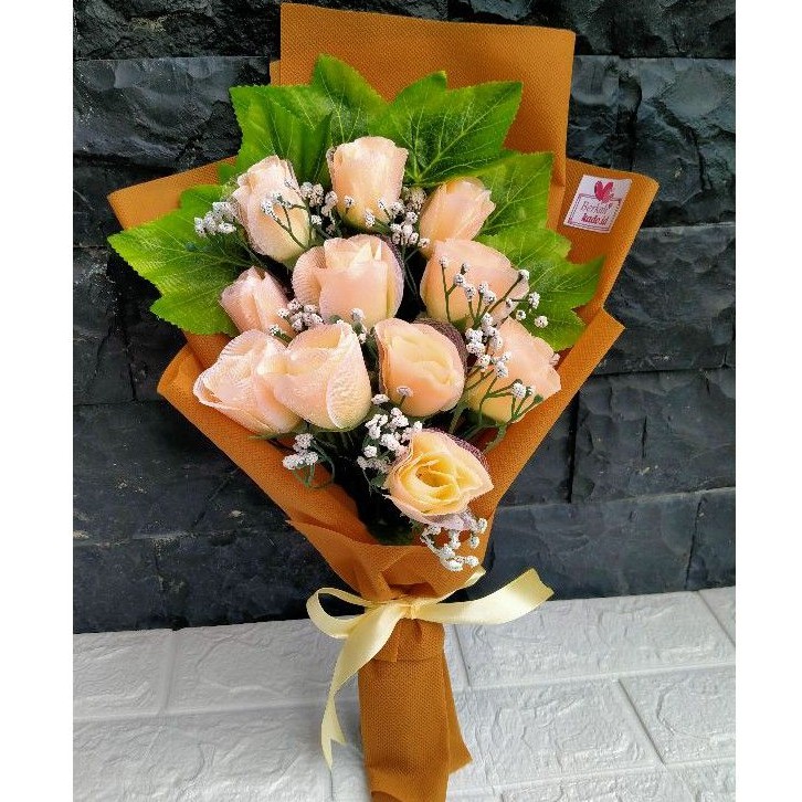 Jual BUKET BUNGA WISUDA ARTIFICIAL/BUKET BUNGA WISUDA MURAH | Shopee
