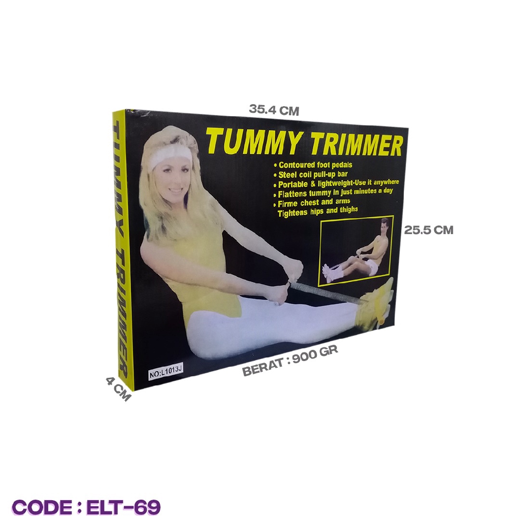 TUMMY TRIMMER Alat Olahraga Fitness Pembakar Lemak Sit Up Sehat Gym Pengencang Perut Tumy Trimer