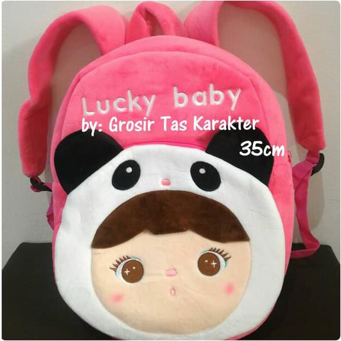 Tas Ransel Anak Karakter Lucky Baby Panda 2 Rest L 35cm Tas Import