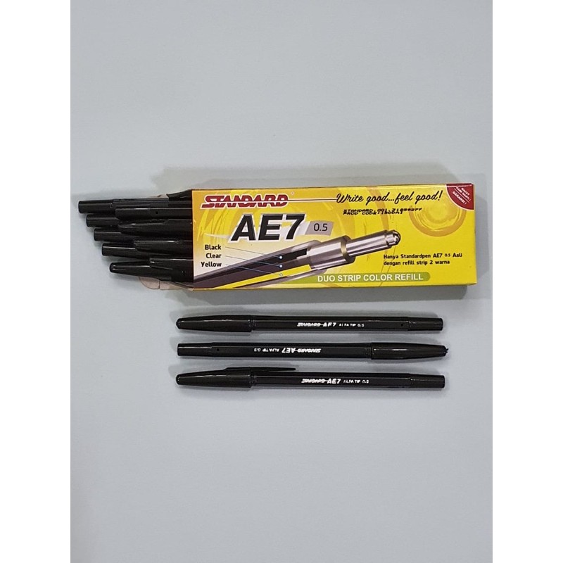 

PEN BALLPOINT MURAH PULPEN STANDARD AE7 0.5mm ALAT TULIS KANTOR / SEKOLAH