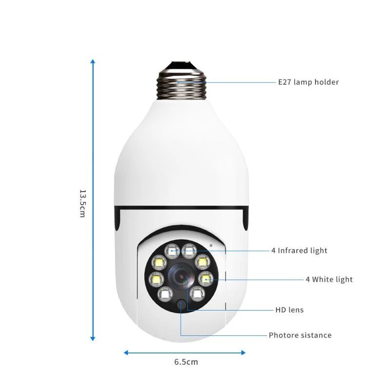 CCTV Lampu V380 Kamera CCTV Wifi Lampu CCTV 360 Derajat CCTV IP CAM Smart Camera IP Camera Wireless