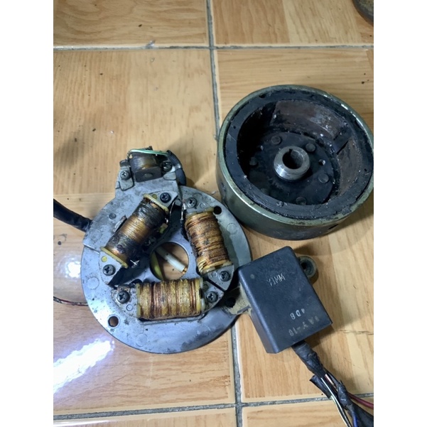 pengapian set sigma magnet spul cdi yamaha alfa champ original ori engkel dobel