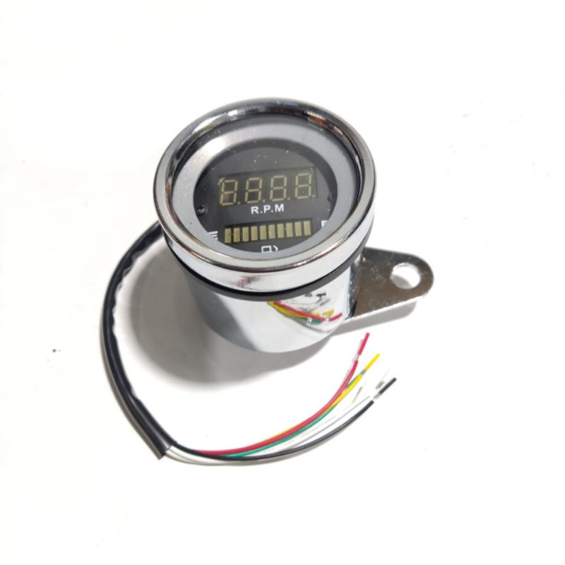 Tachometer RPM indikator kilometer dan bensin motor 2in 1